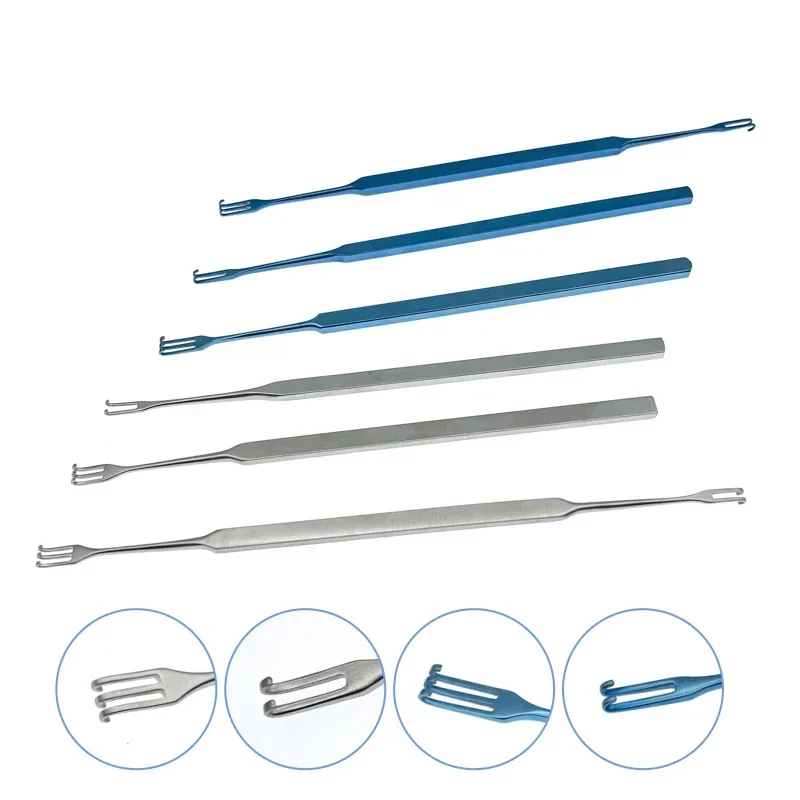 Eyelid Retractor Lacrimal Sac Retractor Rake Double Head Double Claws Orthopedics Instruments comestic surgical tool