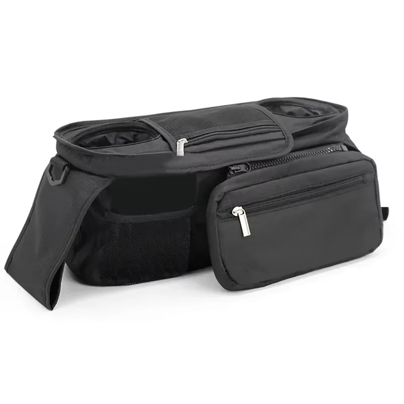 

Universal Baby Stroller Organizer With Insulated Cup Holder Detachable Phone Bag