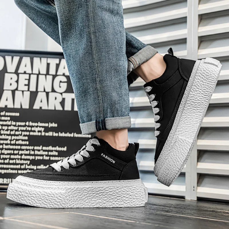 

Износостойкие противоскользящие модные универсальные удобные новые спортивные мужские туфли на толстой подошве, увеличивающие рост