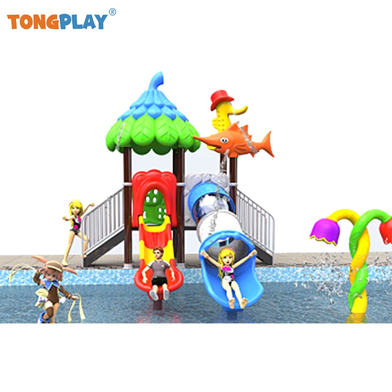 Commercial Children Kids Amusement Game Zone Water Park Slide for Swimming Pool Outdoor Playground Sets