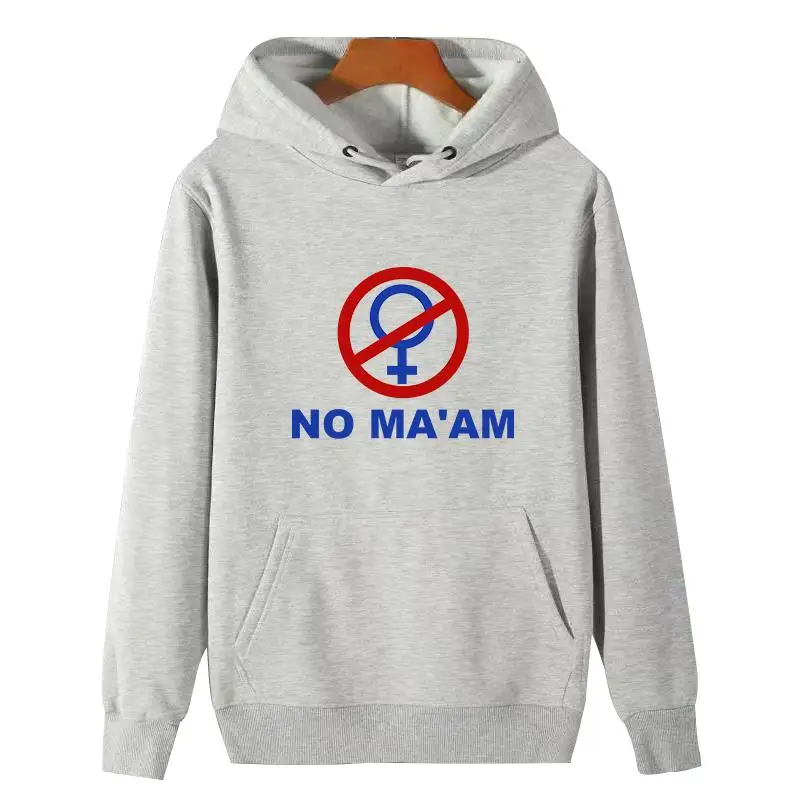 Married With Children TV Show Al Bundy's No Ma'am Organization Graphic Hooded Sweatshirts Winter Fleece Hoodie Man Sweatshirts