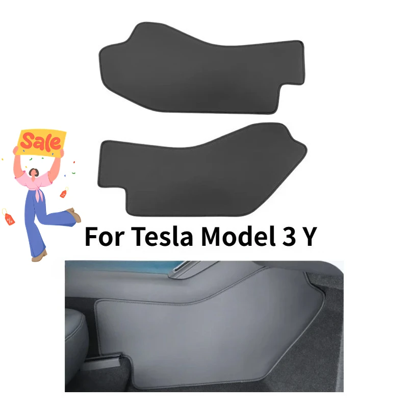 แผ่นกันรอยหนังสำหรับคอนโซลกลาง Tesla Model 3 Y Juniper ป้องกันรอยขีดข่วนและสิ่งสกปรก อุปกรณ์เสริมป้องกันพื้นที่วางเท้า