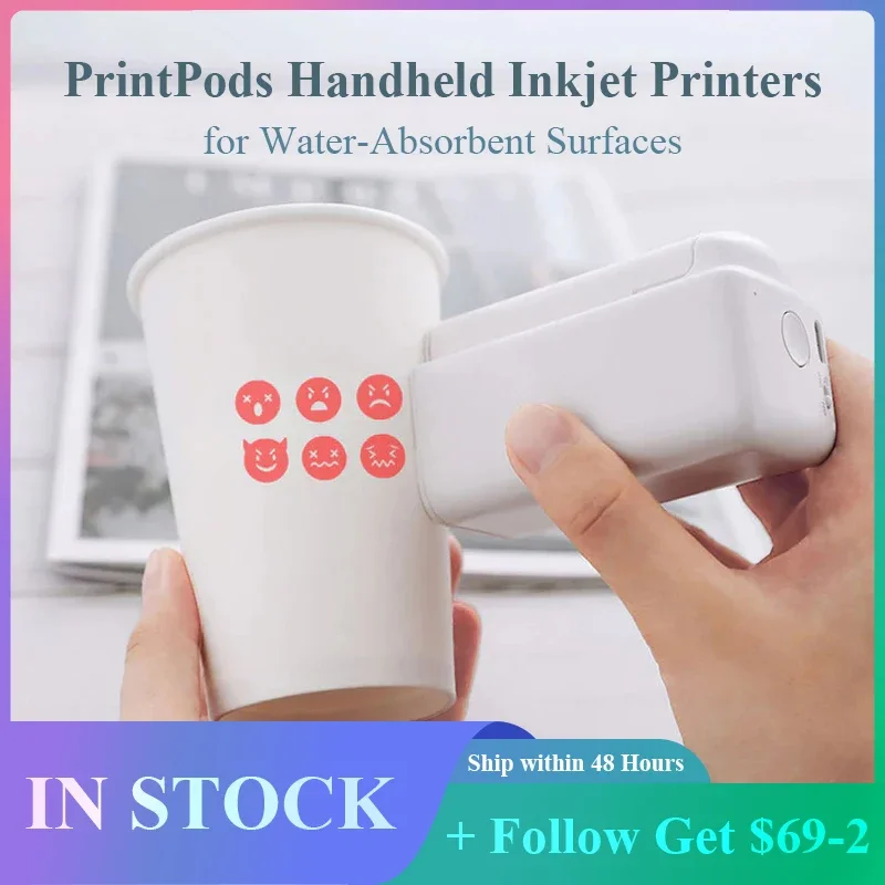 

Ручные принтеры Evebot PrintPods для впитывающих поверхностей Промышленный принтер Печать около 7000 раз, ширина печати 26 мм