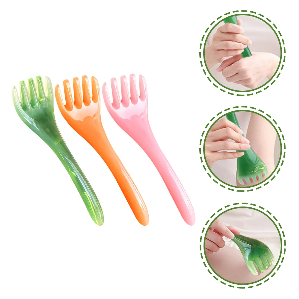 

3Pcs Premium Resin Massage Comb Scalp Massager Stress Relief Hair Growth Tool Ergonomic Design Gift for Family