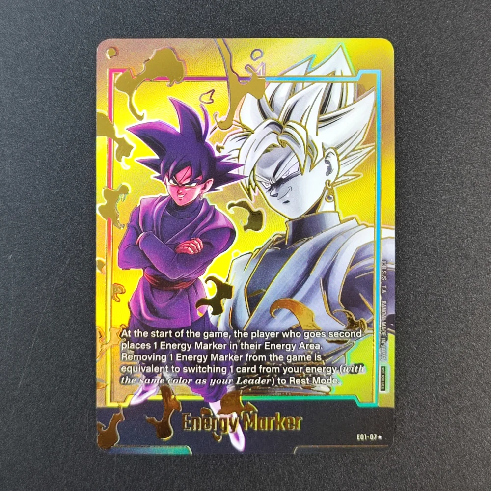 63X88mm DIY 英語版 ドラゴンボール トランクス コレクションカード カラーフラッシュ ホットスタンピング フュージョンTCG アニメカード ギフト おもちゃ