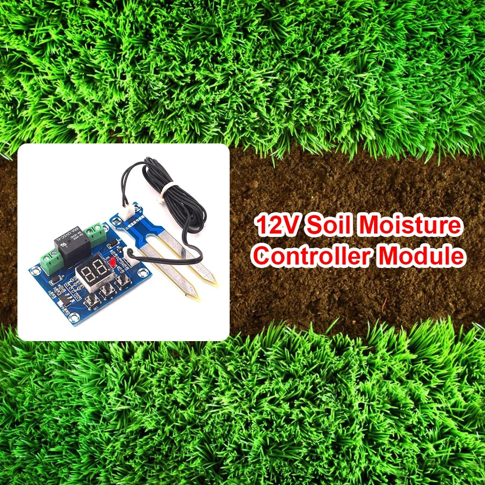Digital Soil Humidity Sensor Controller 12V Digital Soil Humidity Sensor Controller Irrigation Automatic Water