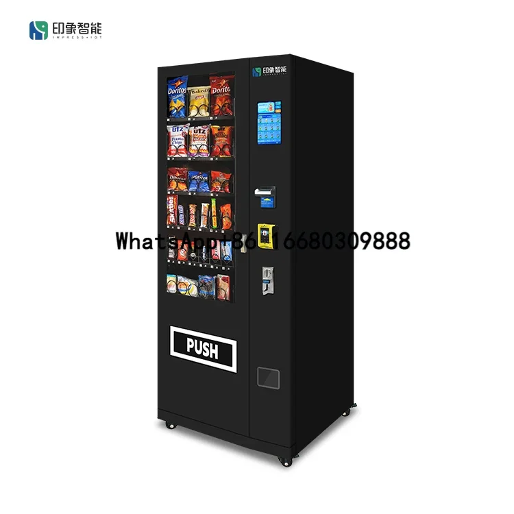 Combo Vending Machines Bottle Drinks Refrigerator with Smart 7.1 inch Touch Screen Digital Management for Self Served Business