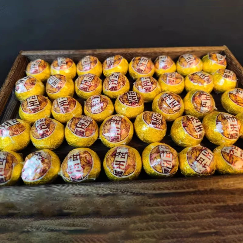 XiaoQingGan Shu ناضجة بوير كعكة الشاي الصغيرة التسمية التعميم بوير ختم ملصق Pu erh تسمية ذاتية اللصق الصين يوننان Droshiping