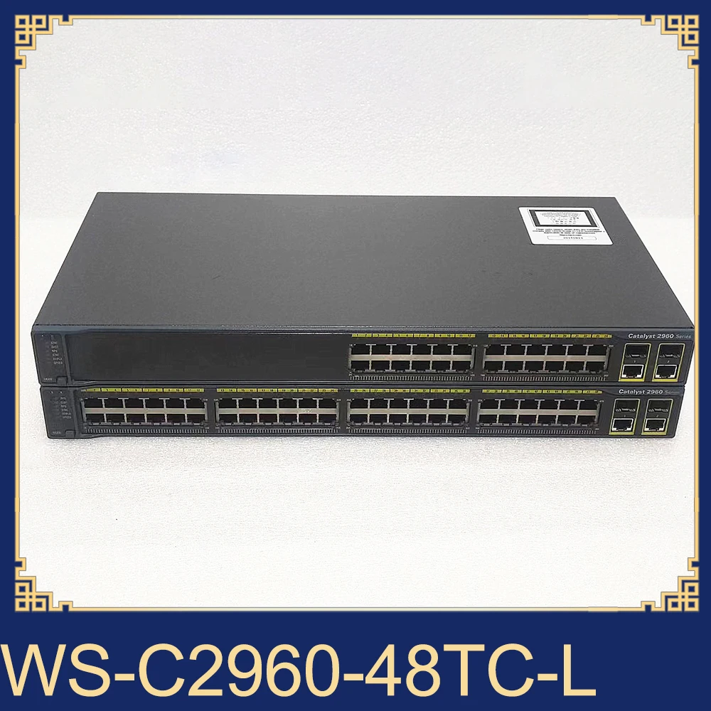 1pcs For Cisco WS-C2960-48TC-L 24-port 100M 2-port Network Management Switch