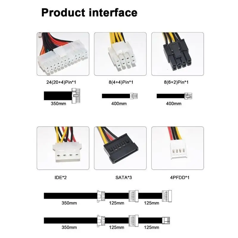 31BA Hocheffizientes 350-W-220-V-Mini-Netzteil mit industriellem Lüfter für platzsparende Lösung