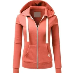 2024 Spring and Autumn New Comfortable Casual Sportswear Women's Fashion Solid Color Hip Hop Street Loose Hoodie Casual Top