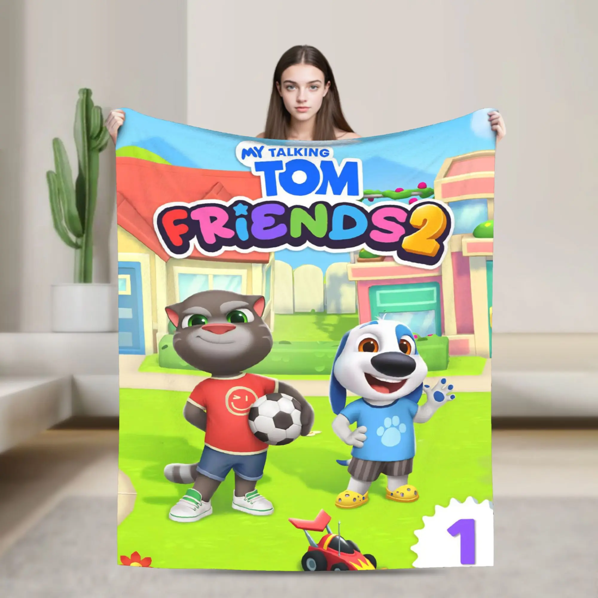 T-Talking T-Tom And F-Friends Blanket Multi-size Cozy and Lightweight  Throw Blankets for Couch Sofa and Bed
