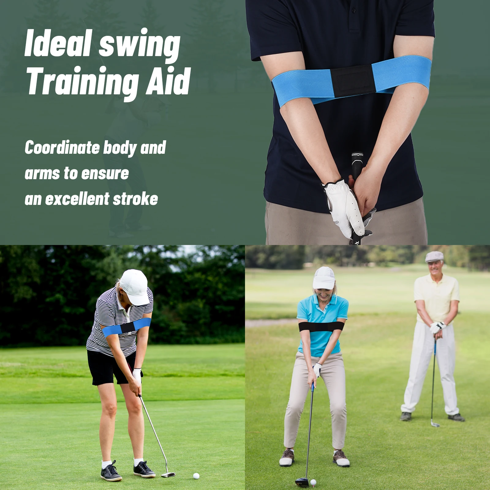 1PC Golf Swing Trainer Arm Band Professionelle Elastische Golf Swing Geste Corrector Für Männer Frauen Anfänger ﻿