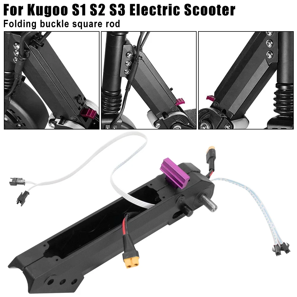 Folding Pipe Square Rod Folding Tube Aluminium Alloy Parts for 8 Inch Electric Scooter for Kugoo S1 S2 S3 Skateboard Part