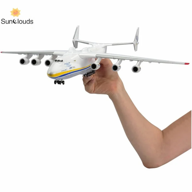 

1:200 An-225 Antonov Resin Aircraft Model Toy 17 inch Ukraine Painted Mriya Transporter Display Model Plane for Collection