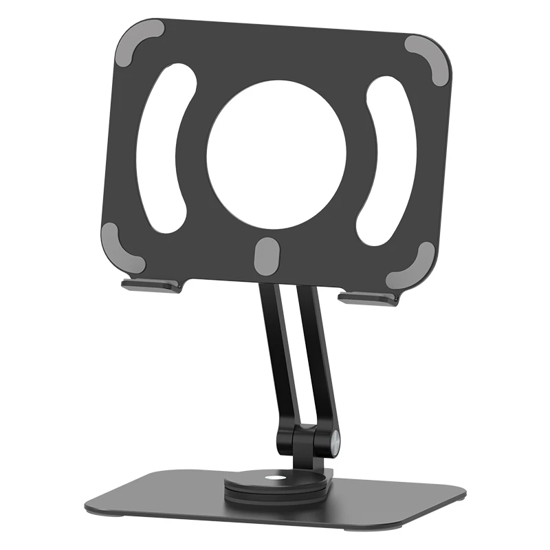 Tablet-Halter für iPad Pro Stand Rotation tragbare faltbare Aluminium-Desktop-Halterung Unterstützung für Samsung Tab Laptop-Handy