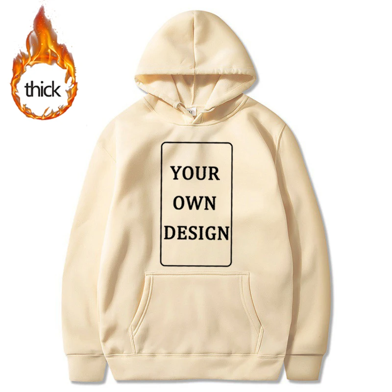 Your Own Design Brand Logo/Picture Hoodies Custom Personalized Men Women Thicked Warm Sweatshirt Fashion Casual Y2k Clothing