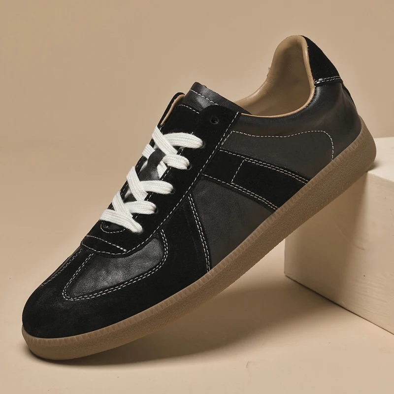 

Genuine Leather Men's Casual Shoes Non Slip Male Walking Sneakers Comfortabel Tenis Masculino New Leisure Walk Outdoor Footwear