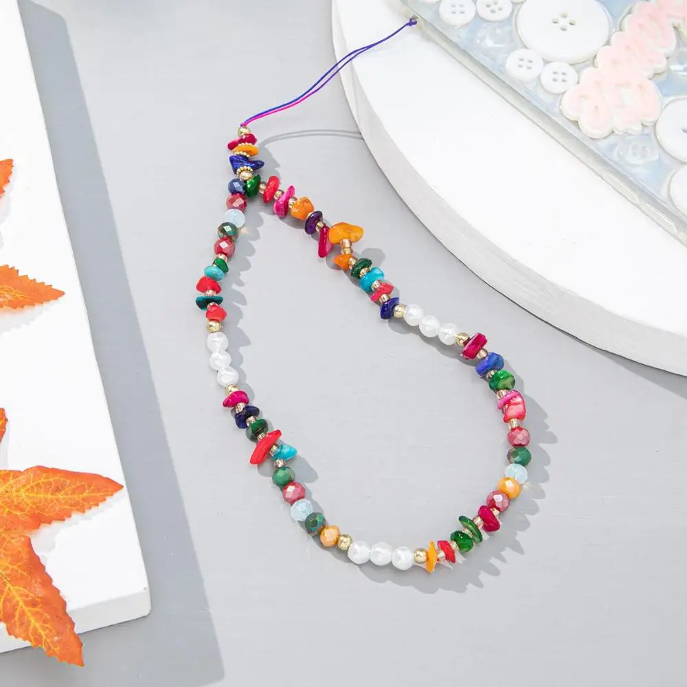 الخرز والمجوهرات شنقا الحبل سوار مكافحة خسر المفاتيح الحبل سلسلة الهاتف المحمول الهاتف المحمول الحبل حزام الهاتف المحمول