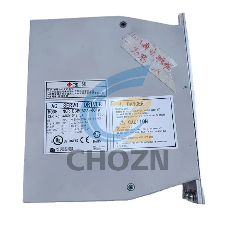 

Original Used ACSERVO DRIVER NCR-DCB0A2A-401A Drive No. AJGO1049 Suit for Komori Printing Machine Spare Part