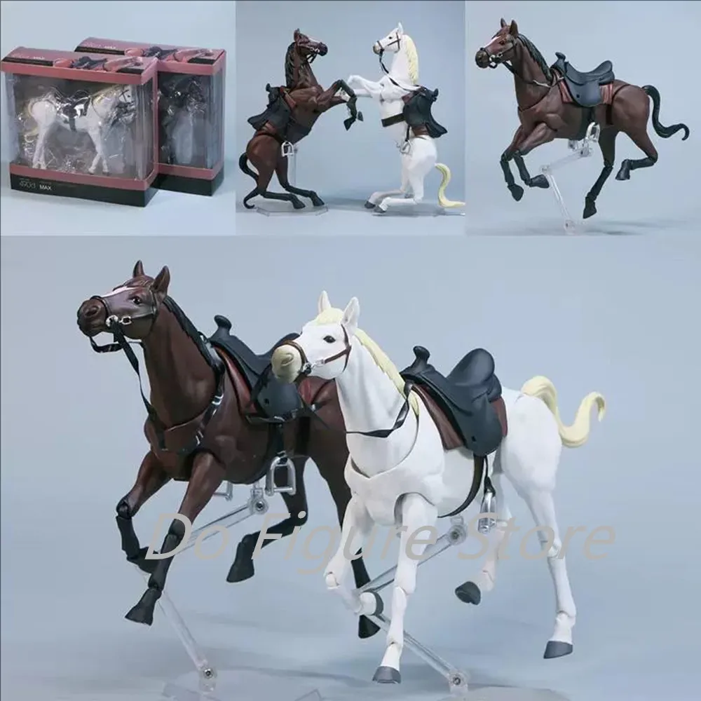 Figura de cavalo anime ação periférica animal 1/12 cavalo móvel para estátua figma modelo colecionável bonecas decoração de mesa presente