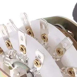 KCZ 2 Pole 6/7/8/9/10/11 4 Pole 3/5 Position With Channel Rotary Switch Selector With Cap Rotary Switch Selector