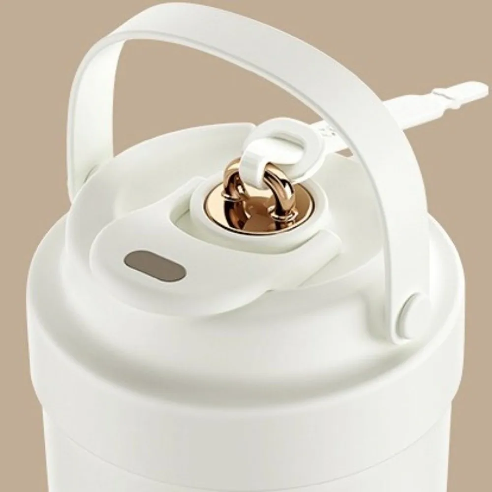 

500ml Travel Coffee Mug Ceramic Coated with Straw Coffee Tumbler Cup Vacuum Insulated Stainless Steel Tumbler Picnic