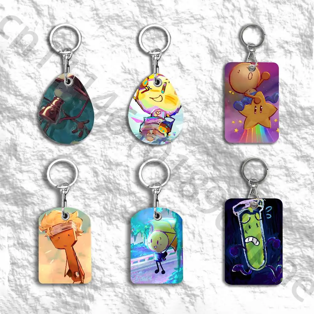 I-Inanimate Insanity Protective Printed Leather Card Case Metal Keychain for Bank Credit Bus Subway ID Cards