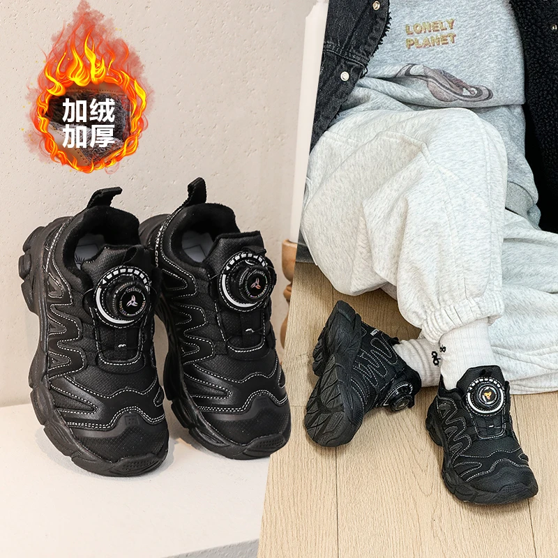 

2025 New Mesh Splicing Child Sneakers Shoes Kids Girl's Rotate Button Casual Shoes Spring Children's Trainers Детская Обувь