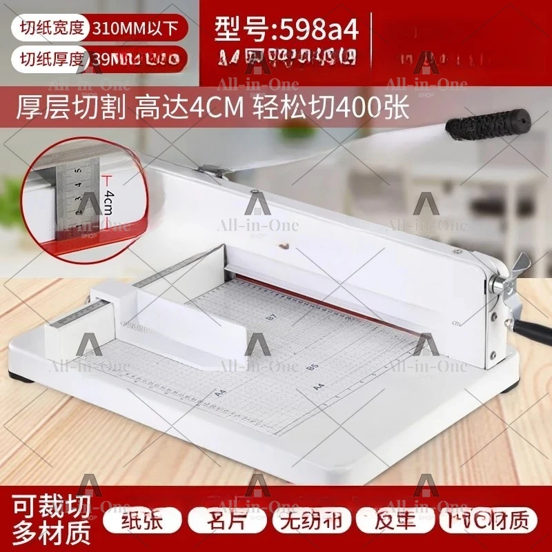 Heavy Duty Manual Paper Cutter A4 Photo Album Cutter Can Cut 4cm 400 Sheets Thickened Large Book Cutter