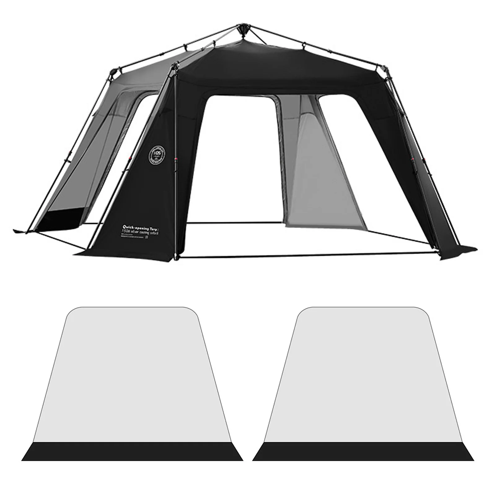 Parasol para acampar, dosel tipo cúpula, refugio, estera de suelo para dosel, tienda, dosel tipo cúpula, dosel impermeable para acampar y el sol