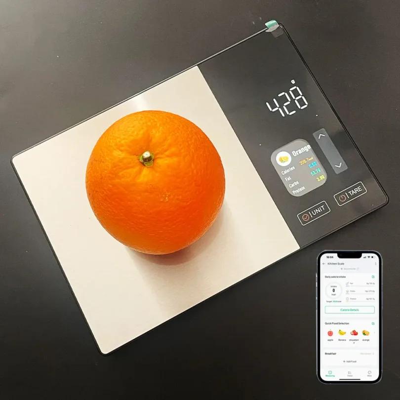 Digital Nutrition Scale Stainless Steel Smart Kitchen Scale Calorie Tracking Support Phone App Scale Wholesale