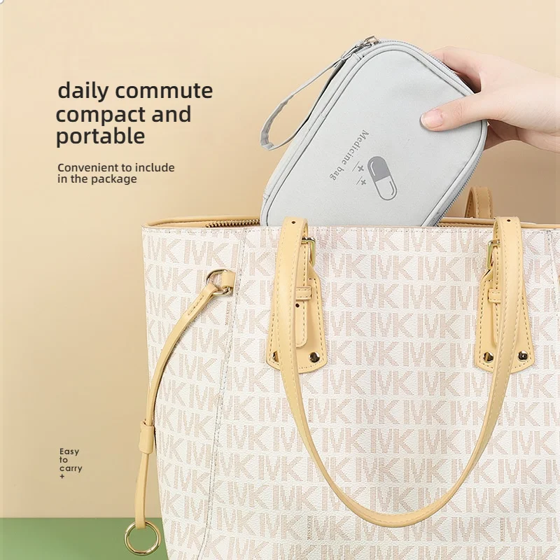 Bolsa de primeros auxilios pequeña portátil, kit de almacenamiento médico de emergencia de tela, viaje de mano, viaje de negocios al aire libre, rescate de emergencia en casa