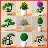 Artificial Small Tree Potted Plant Fake Bonsai Plants Table Simulation Plants Ornaments for Home Office Hotel Garden decoration