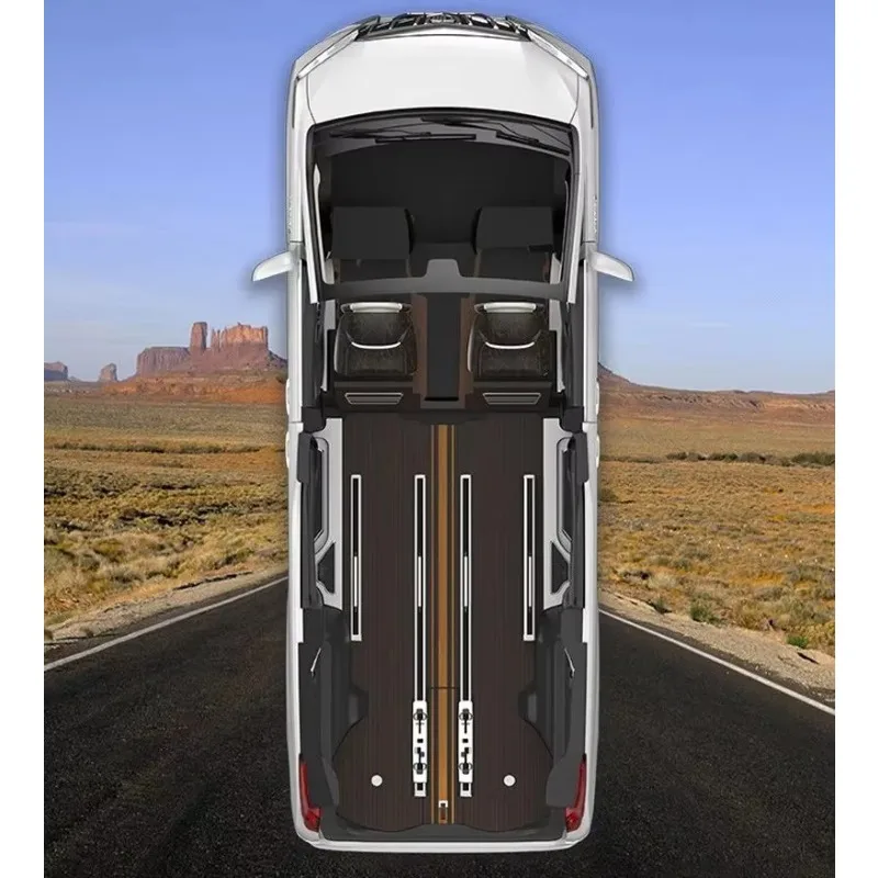 Hot Sale Luxury Rear Wooden Car Mats Floor Accessories for Alphard Vellfire Minivan Interior Exclusive Upgrade