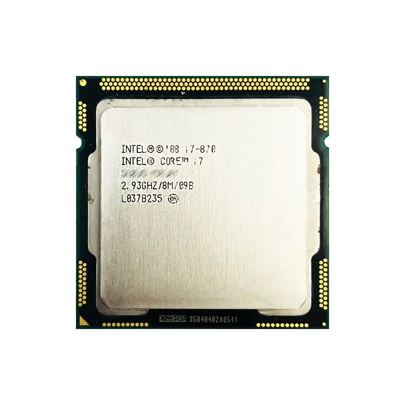 Intel Core i7-870 Procesador de CPU i7 870 usado 2,9 GHz Quad-Core 8M 95W LGA 1156