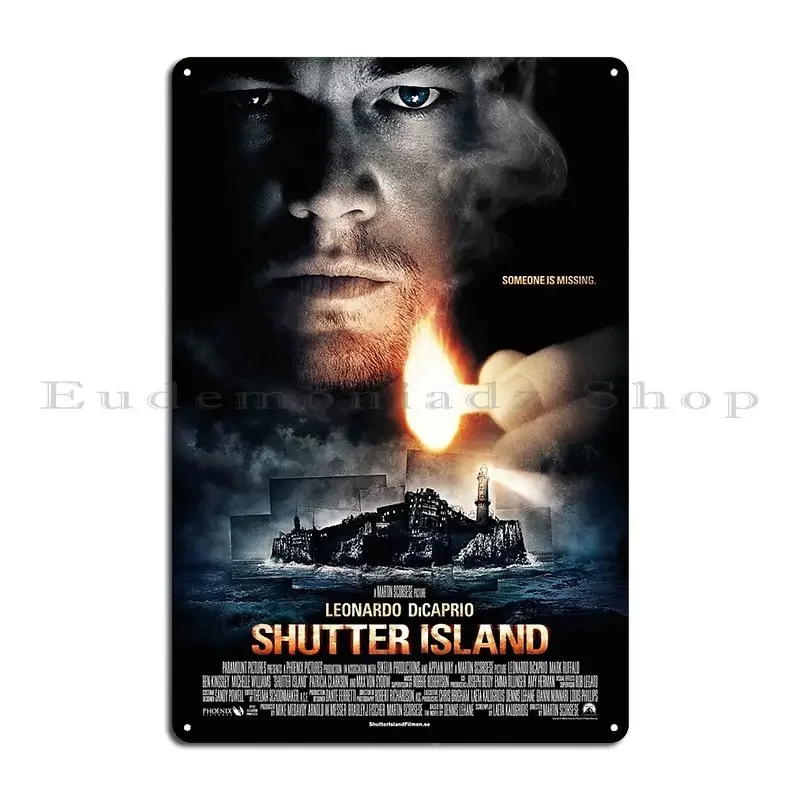 Shutter Island 2010 Movie Metal Plaque Poster Decoration Designing Garage Cinema Wall Cave Tin Sign Poster