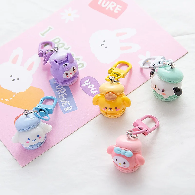 Cute Sanrio Kuromi Melody Cinnamoroll Hello Kitty Keychain Sweet Pendant Student Girlfriend Gift
