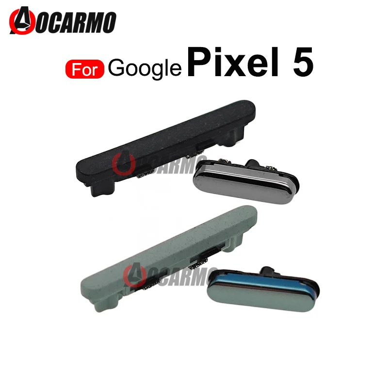 Green Black For Google Pixel 5 6 Pro Volume Up Down Power On Off Side Key Button Replacement Parts