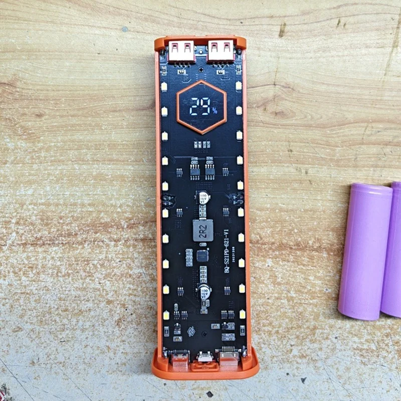 21700 Battery Storage Box 4 Slots DIY Power Bank Box For 21700 Charger Dual USB Output Typec Input