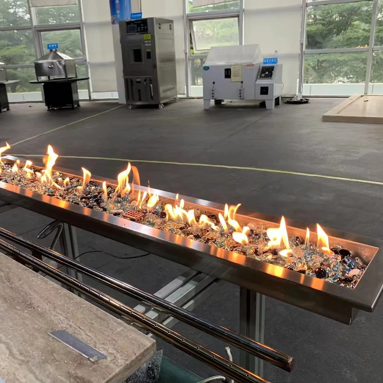 

Для LG 1500 мм вентиляционная пропановая горелка для камина на природном газе с дистанционным управлением, электрическая внутренняя/наружная горелка для использования в отеле, бытовая техника