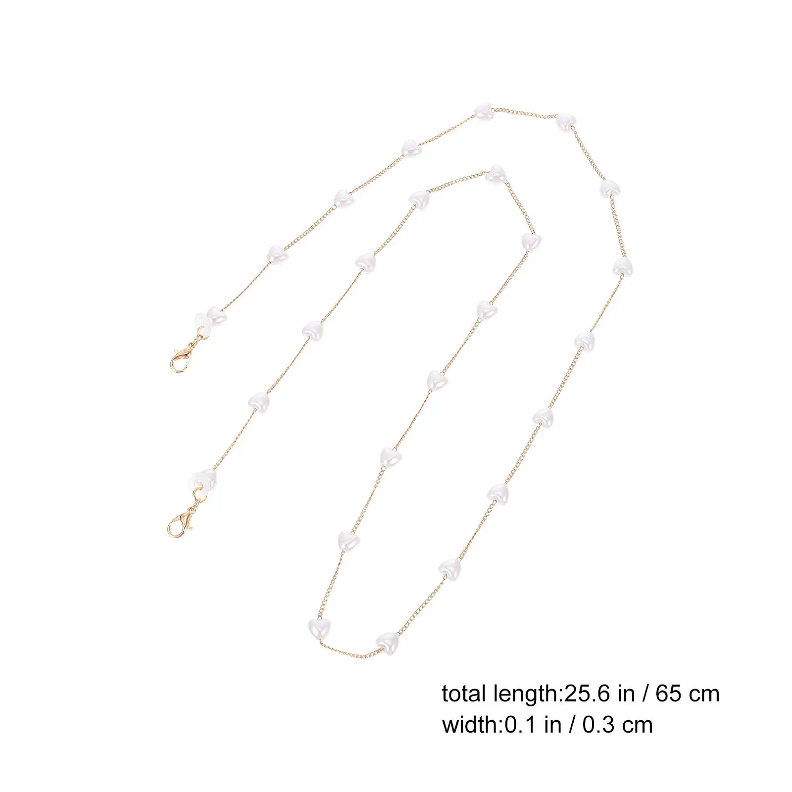 Pearl Necklace Stylish Wireless Earphone Anti Lost Chain Earphone Strap Anti Slip Eyewear Retainer Rope Holder Sports Accessory