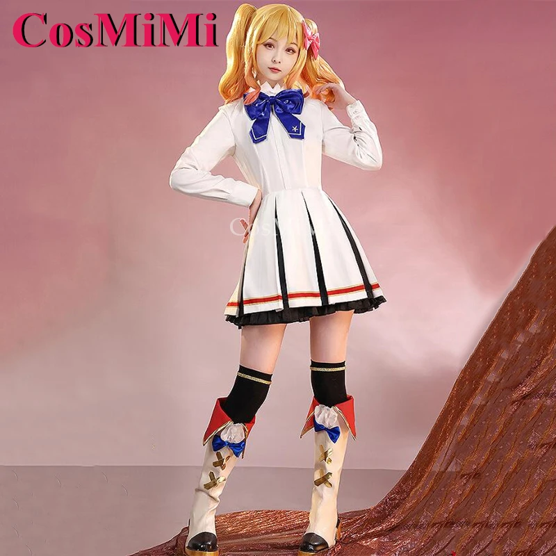 CosMiMi Game Aikatsu Stars Nijino Yume أزياء تنكرية رائعة حلوة S4 الزي المدرسي كرنفال حفلة لعب الأدوار الملابس S-L