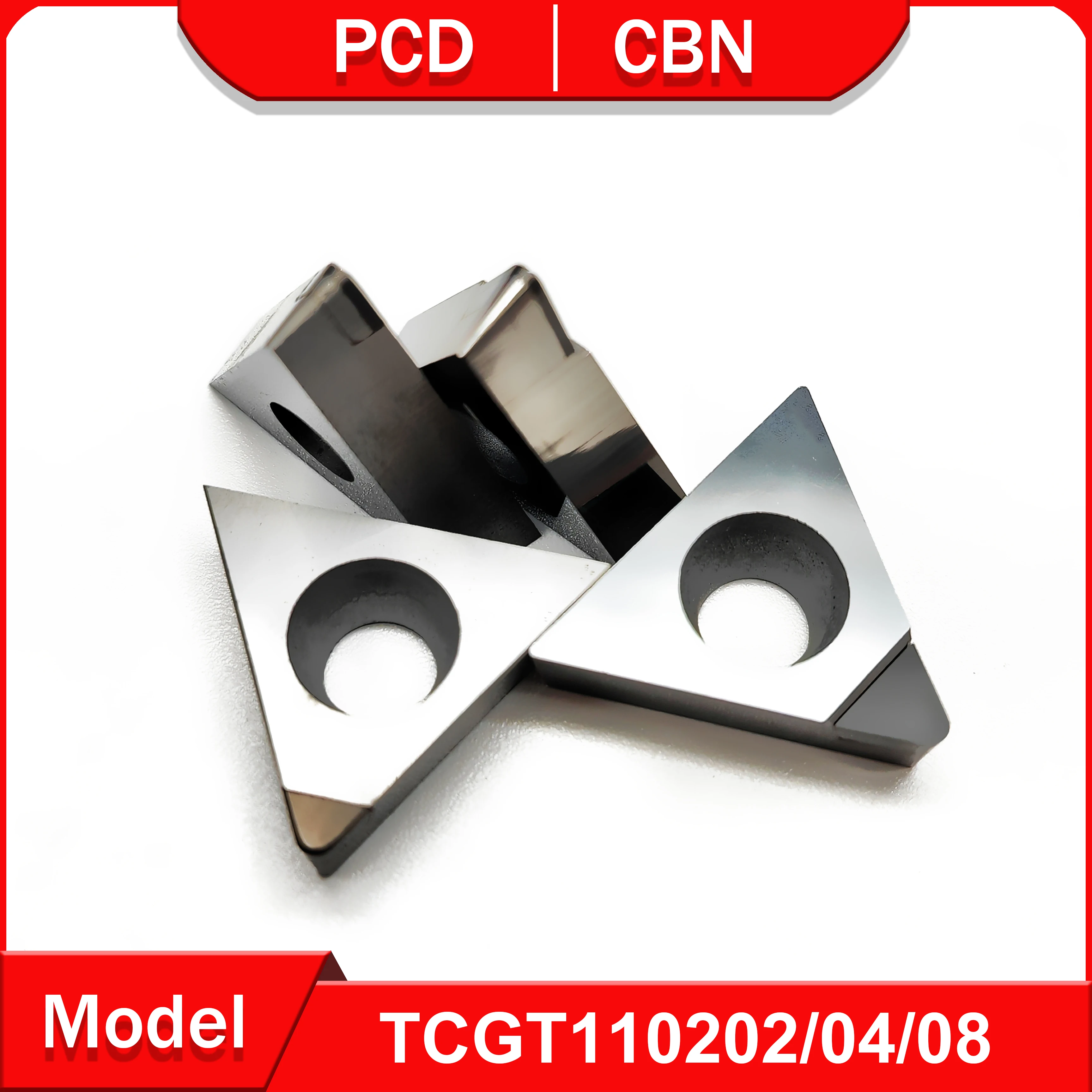 Narzędzie tokarskie pcgt110202 TCGT110204 TCGT110208 do miedzi i aluminium CBN narzędzia do obróbki twarda stal i żeliwa TCGT
