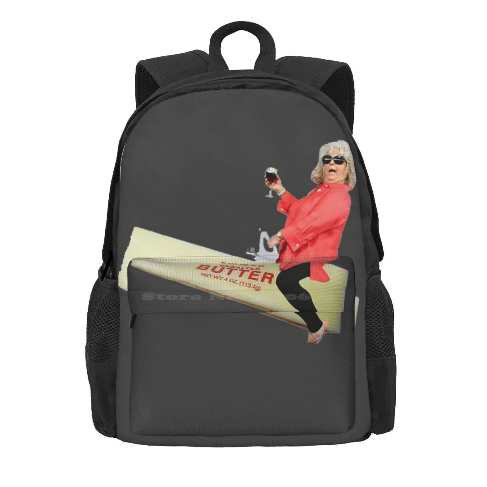 Paula Deen Riding Butter Hot Sale Schoolbag Backpack Fashion Bags Paula Deen Dean Riding Things Butter Funny Meme 4Chan Racist