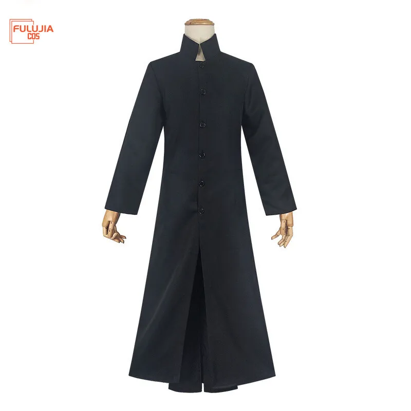 

Fulujiacos Neo Cosplay Costume Uniform Keanu Reeves Trench Coat