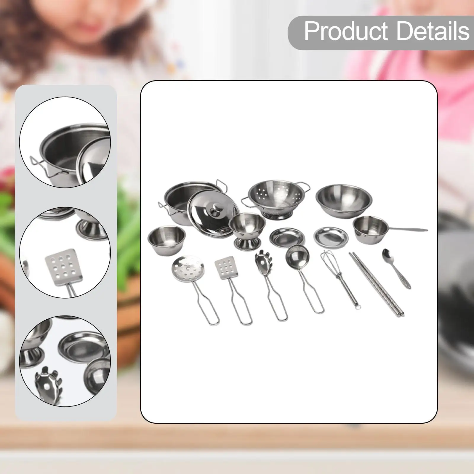 Ensemble de jeu de cuisine, Coordination œil-main, casseroles et poêles, jouets pour filles et garçons