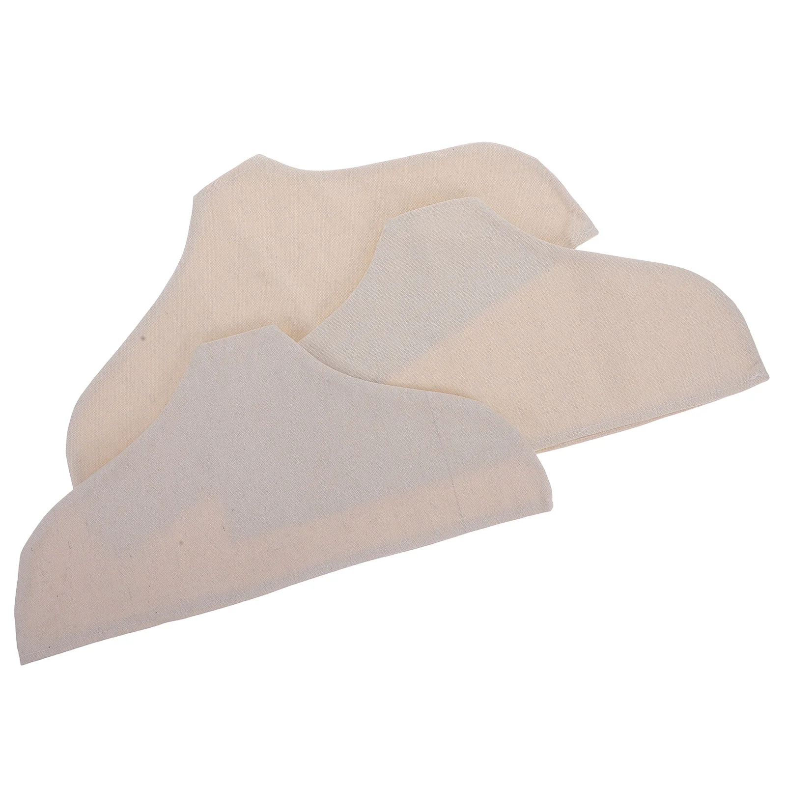 

3 Pcs Cloth Hanger Anti-slip Cover Breathable Dust Protection Cotton Linen Clothing Store Wardrobe Garment Cover