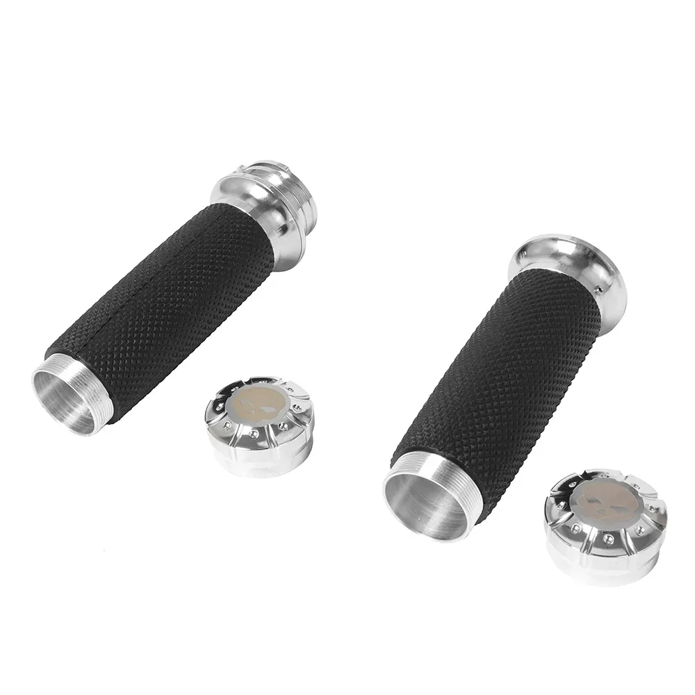 1pair Motorcycle Black Handlebar  1\'\' 25mm For Harley Sportster XL 883 1200 Touring Dyna Softail Road King Handle Bar Grips