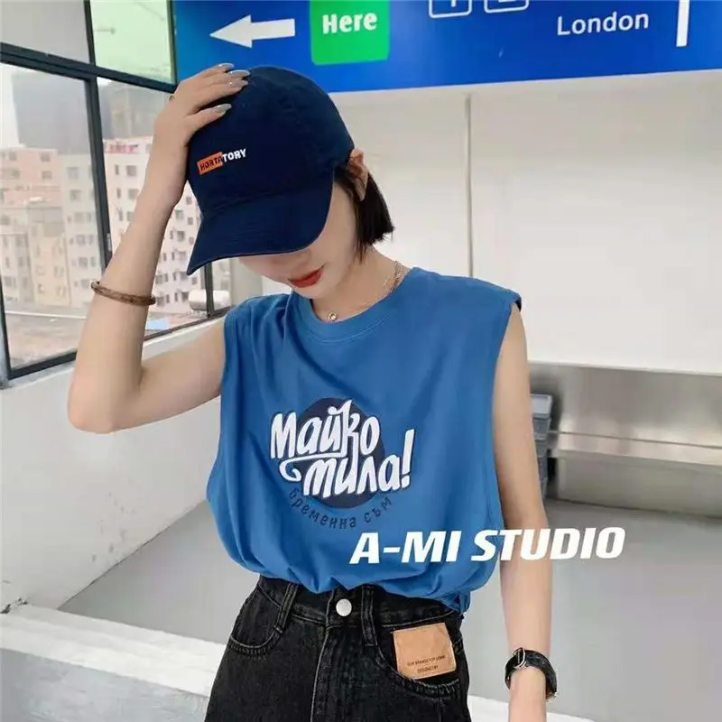 Street Casual Backless Scava fuori Top Estate Nuova manica corta Stampa Lettera Tendenza giovanile T-shirt Moda Abbigliamento donna coreana